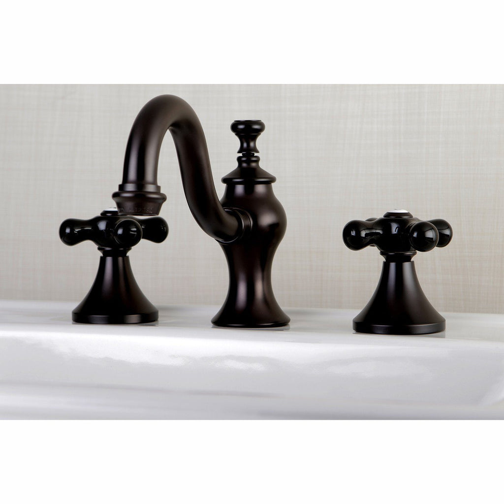 Duchess Two-Handle 3-Hole Deck Mount Widespread Bathroom Faucet with Brass Pop-Up Drain