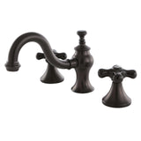 Duchess Two-Handle 3-Hole Deck Mount Widespread Bathroom Faucet with Brass Pop-Up Drain