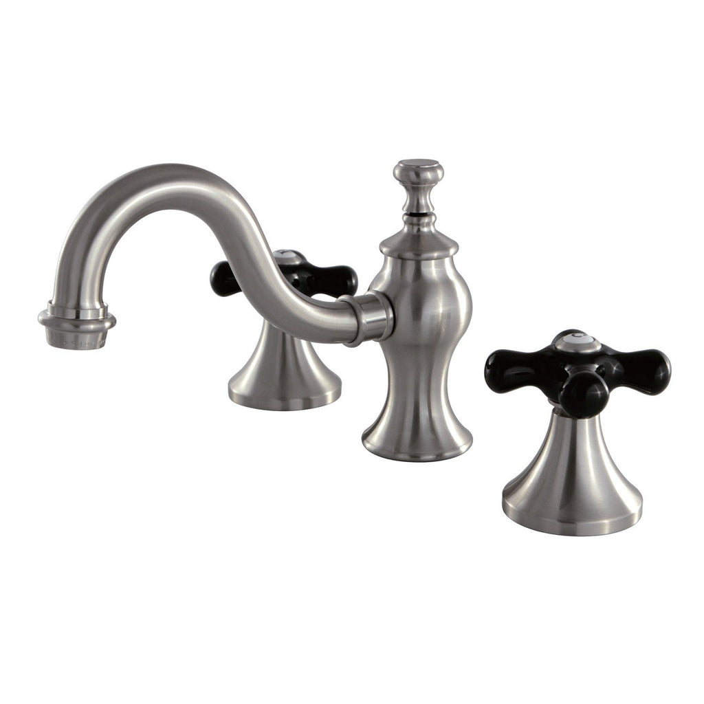 Duchess Two-Handle 3-Hole Deck Mount Widespread Bathroom Faucet with Brass Pop-Up Drain