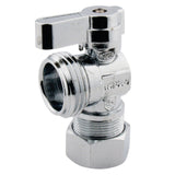 5/8-Inch O.D. Comp x 3/4-Inch Hose Thread Quarter-Turn Angle Shut-Off Valve