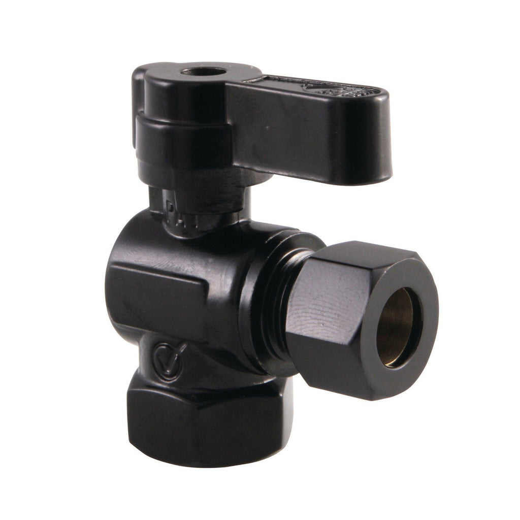 3/8-Inch FIP x 3/8-Inch O.D. Comp Quarter-Turn Angle Shut-Off Valve
