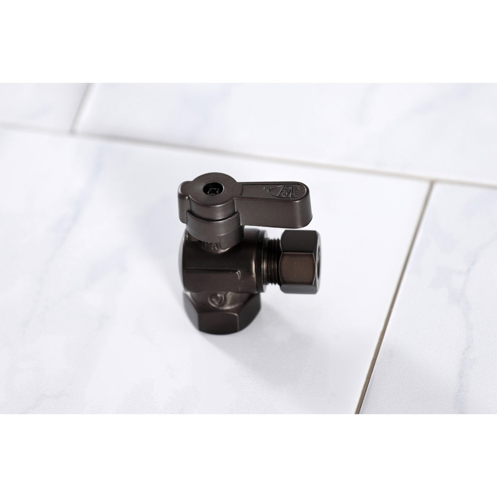 3/8-Inch FIP x 3/8-Inch O.D. Comp Quarter-Turn Angle Shut-Off Valve