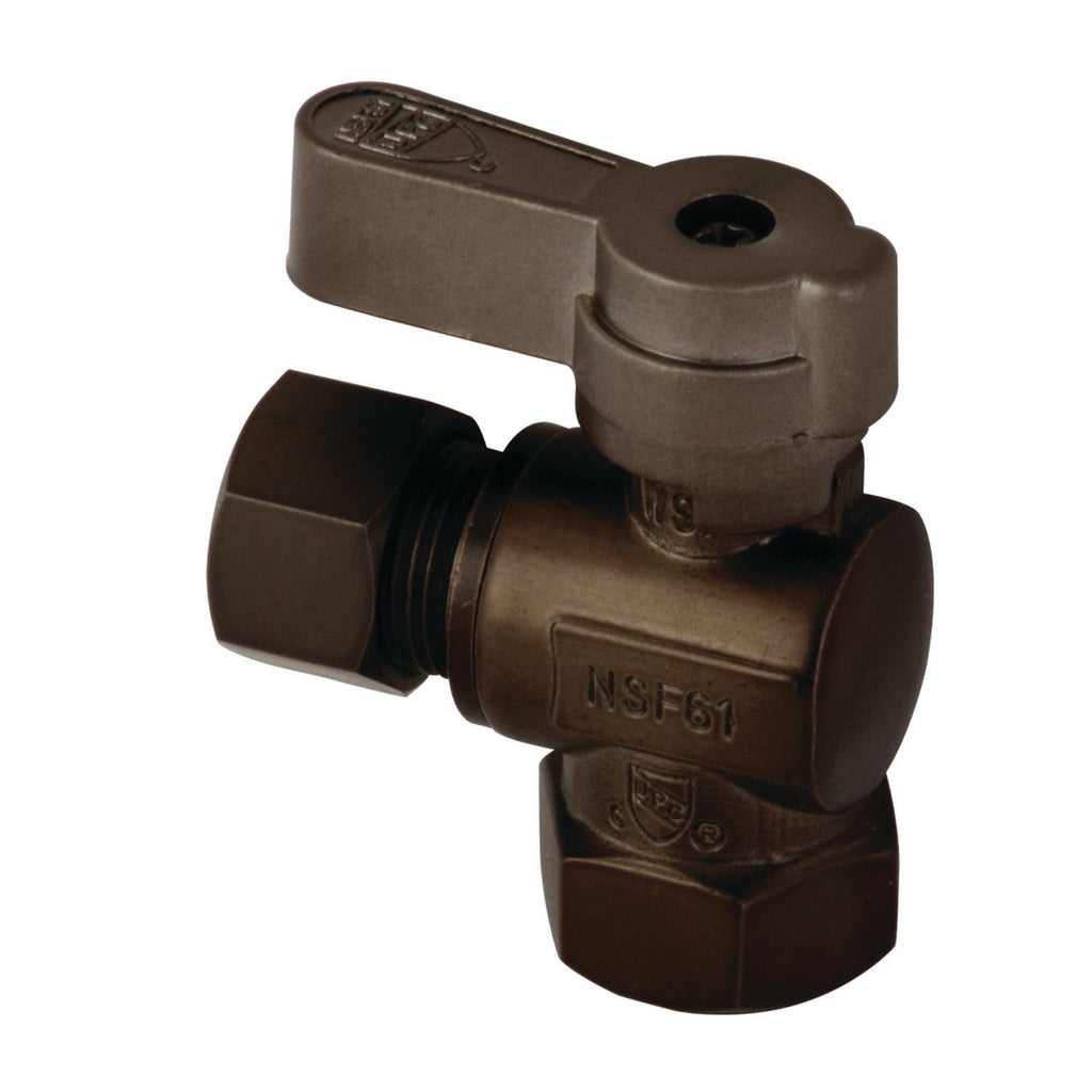 3/8-Inch FIP x 3/8-Inch O.D. Comp Quarter-Turn Angle Shut-Off Valve