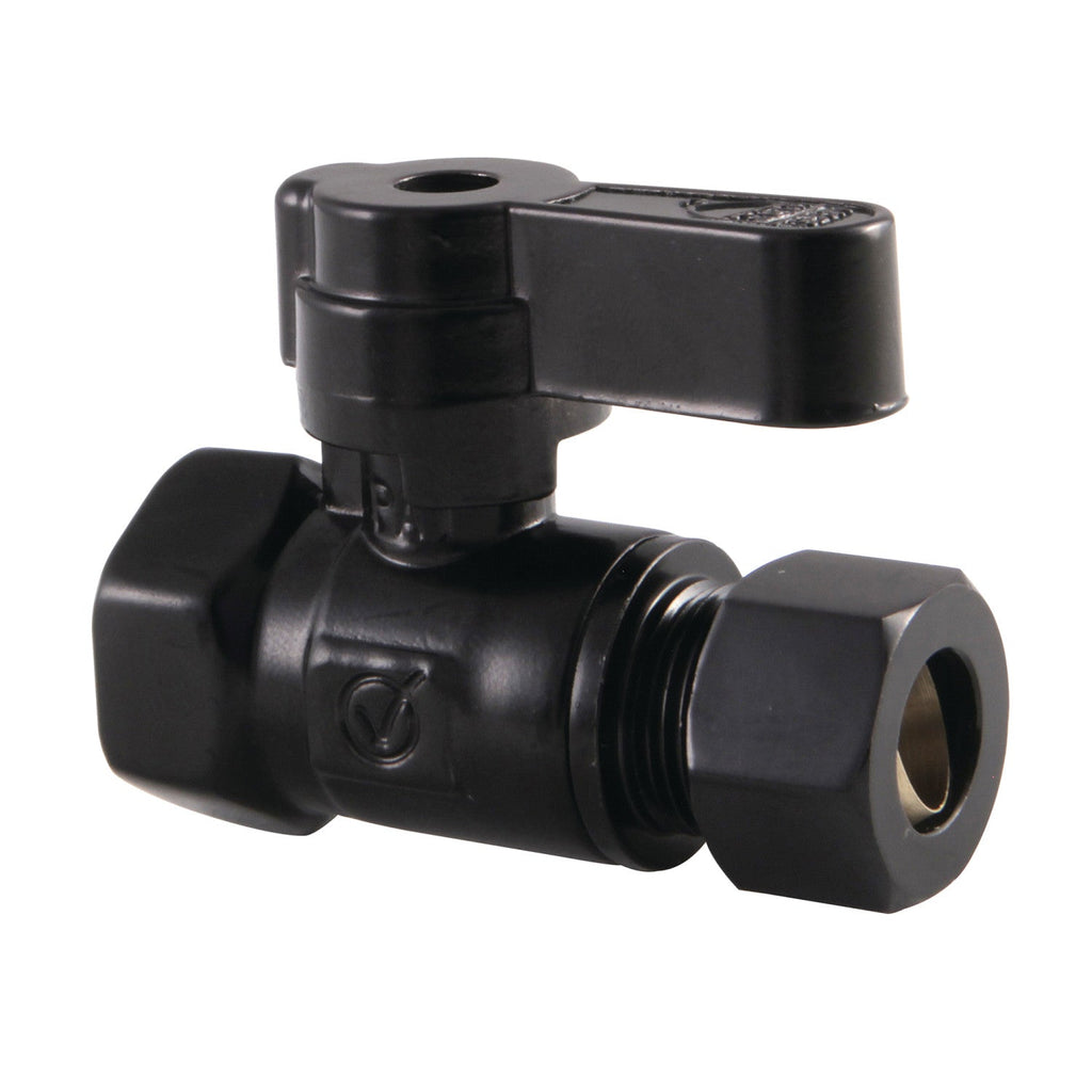 3/8-Inch FIP x 3/8-Inch O.D. Comp Quarter-Turn Straight Shut-Off Valve