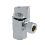 Columbia 1/2-Inch FIP x 3/8-Inch O.D. Comp Quarter-Turn Angle Shut-Off Valve
