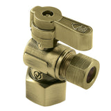 Baseline 1/2-Inch FIP x 3/8-Inch O.D. Comp Quarter-Turn Angle Shut-Off Valve