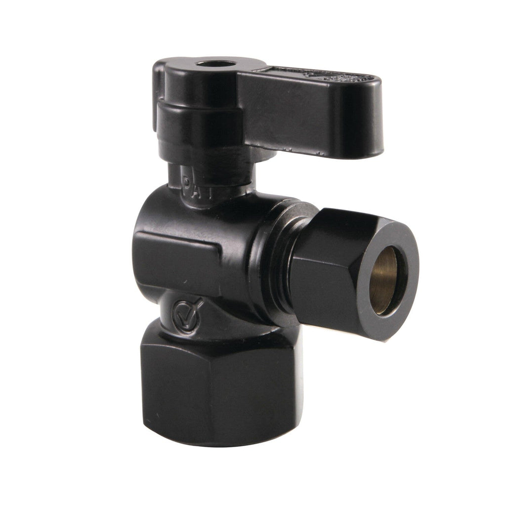 Baseline 1/2-Inch FIP x 3/8-Inch O.D. Comp Quarter-Turn Angle Shut-Off Valve