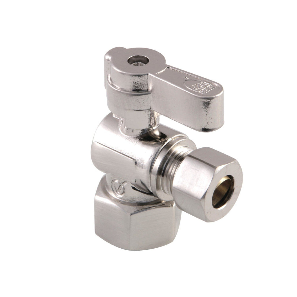 Baseline 1/2-Inch FIP x 3/8-Inch O.D. Comp Quarter-Turn Angle Shut-Off Valve