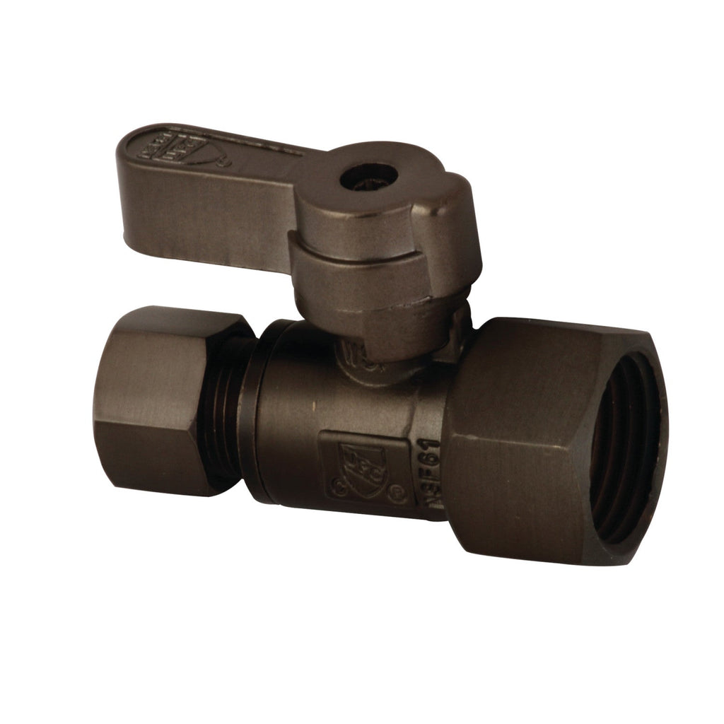 1/2-Inch FIP x 3/8-Inch O.D. Comp Quarter-Turn Straight Shut-Off Valve