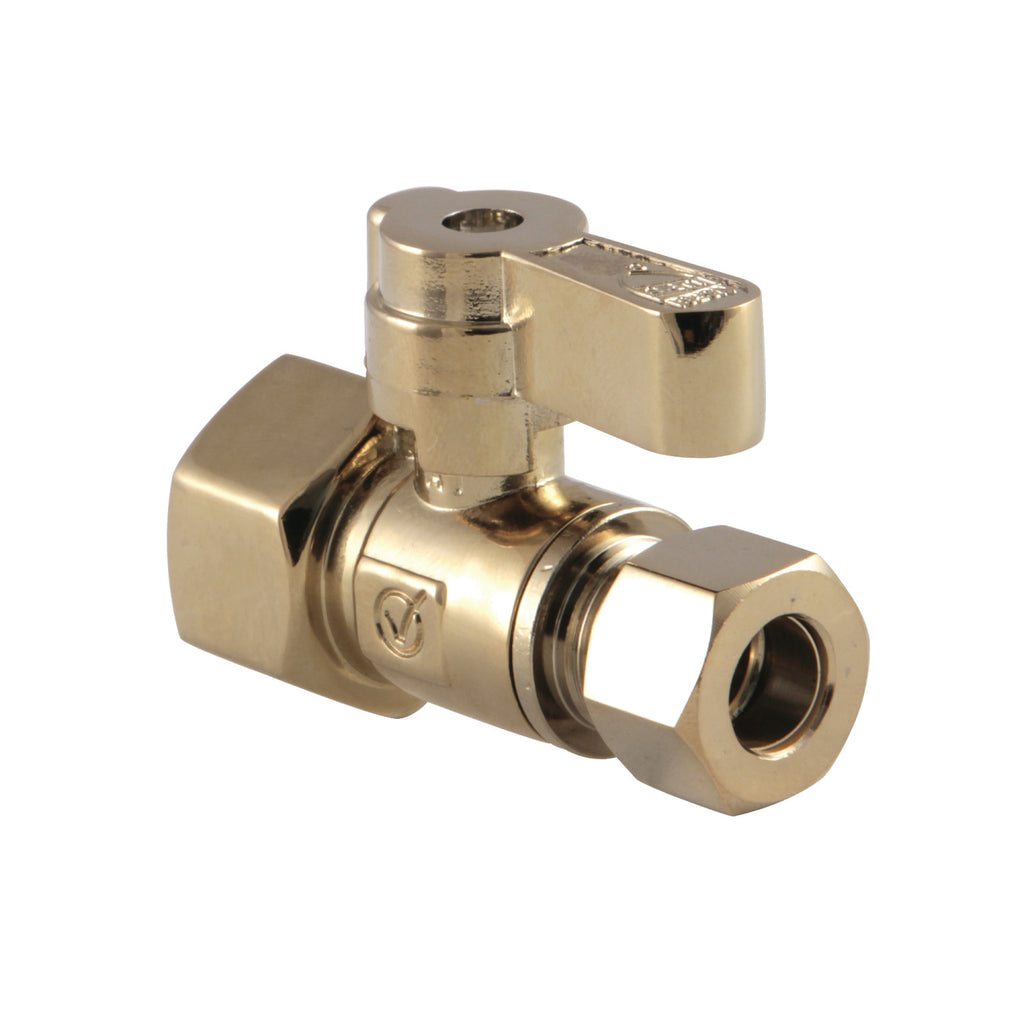 1/2-Inch FIP x 3/8-Inch O.D. Comp Quarter-Turn Straight Shut-Off Valve