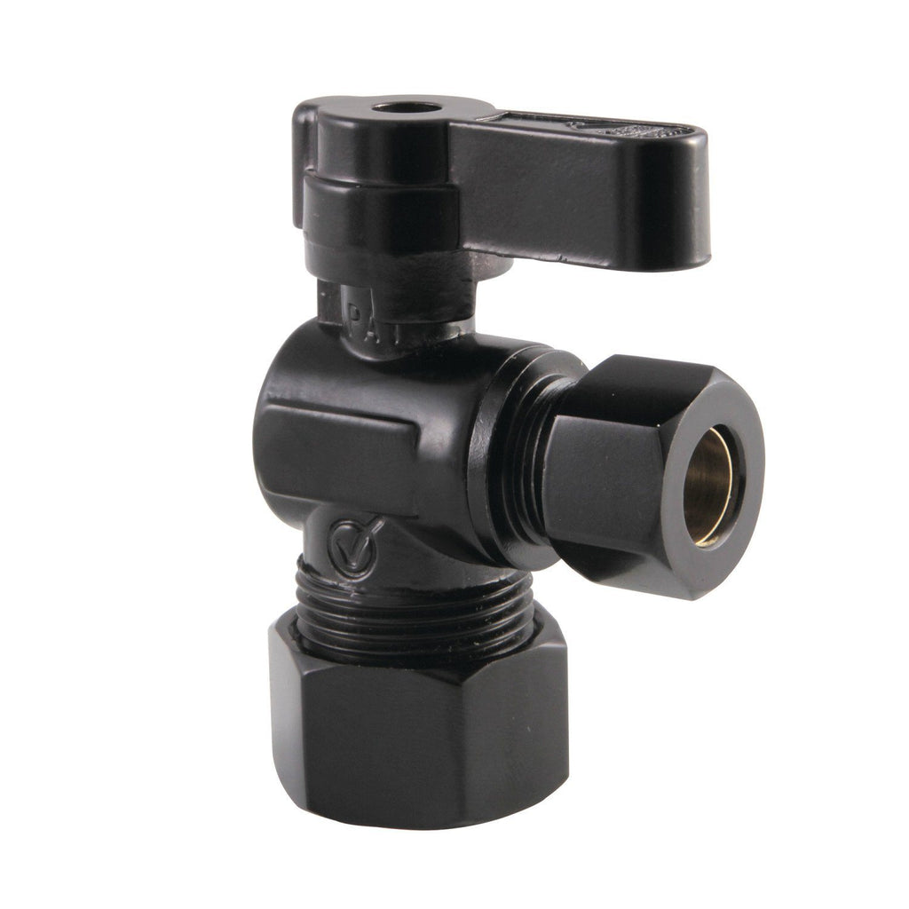 Baseline 5/8-Inch O.D. Comp x 3/8-Inch O.D. Comp Quarter-Turn Angle Shut-Off Valve