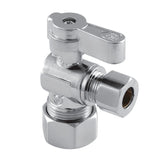 Baseline 5/8-Inch O.D. Comp x 3/8-Inch O.D. Comp Quarter-Turn Angle Shut-Off Valve