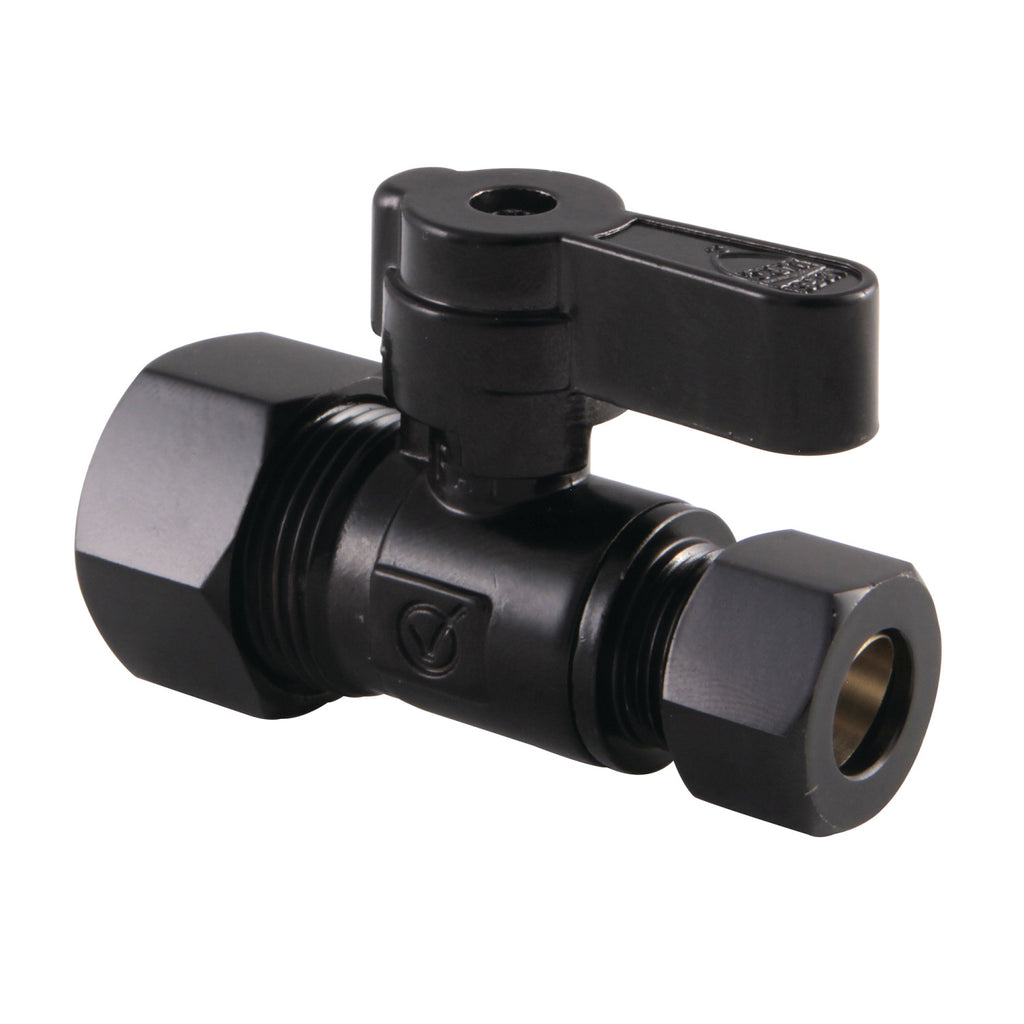 Baseline 5/8-Inch O.D. Comp x 3/8-Inch O.D. Comp Quarter-Turn Straight Shut-Off Valve