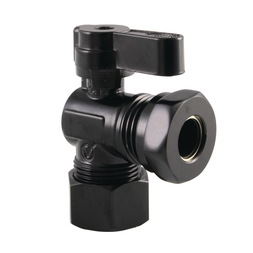 5/8-Inch O.D. Comp x 1/2-Inch or 7/16-Inch Slip Joint Quarter-Turn Angle Shut-Off Valve