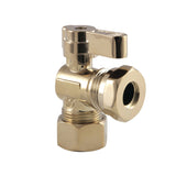 5/8-Inch O.D. Comp x 1/2-Inch or 7/16-Inch Slip Joint Quarter-Turn Angle Shut-Off Valve