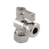 5/8-Inch O.D. Comp x 1/2-Inch or 7/16-Inch Slip Joint Quarter-Turn Angle Shut-Off Valve