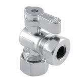 5/8-Inch O.D. Comp x 1/2-Inch or 7/16-Inch Slip Joint Quarter-Turn Angle Shut-Off Valve