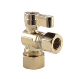 5/8-Inch O.D. Comp x 1/2-Inch O.D. Comp Quarter-Turn Angle Shut-Off Valve