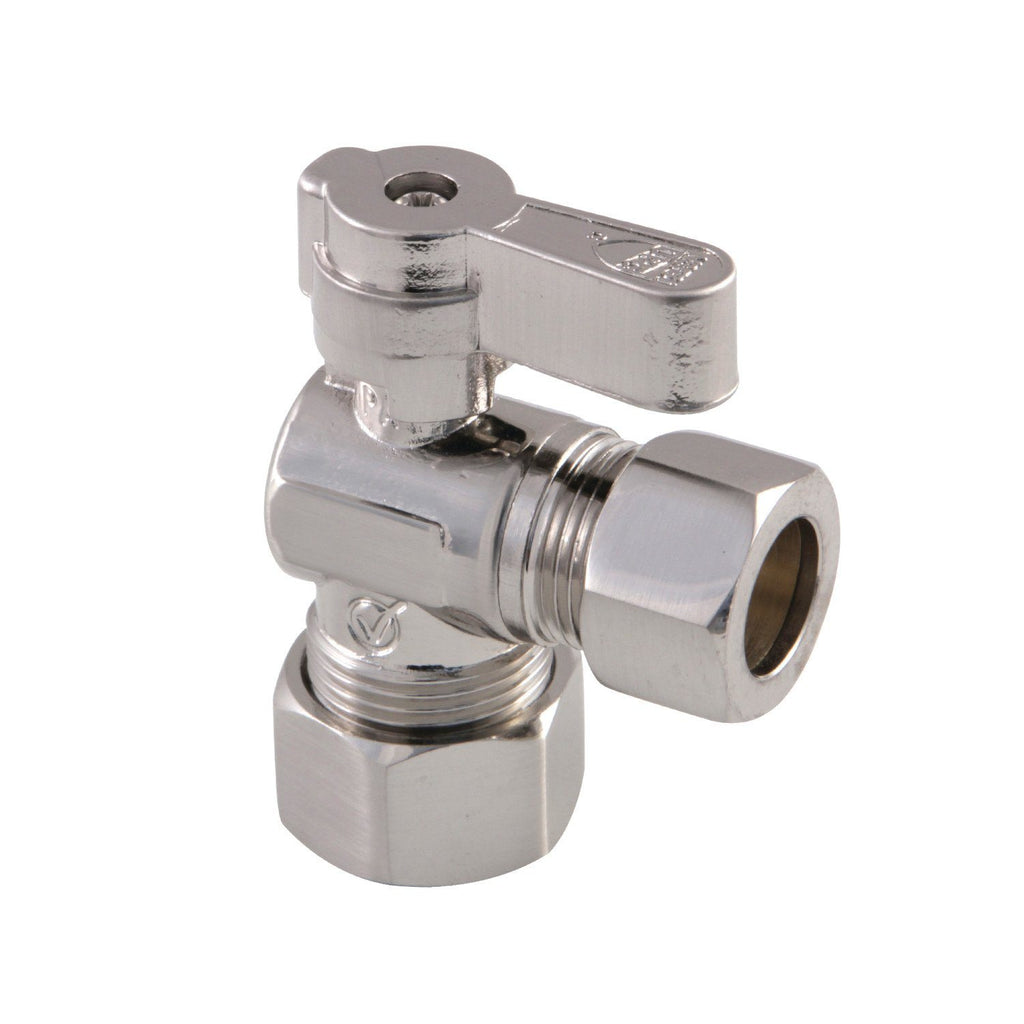 5/8-Inch O.D. Comp x 1/2-Inch O.D. Comp Quarter-Turn Angle Shut-Off Valve