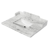 Pemberton 30-Inch Carrara Marble Vanity Sink Top
