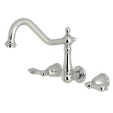 Heritage Two-Handle 3-Hole Wall Mount Roman Tub Faucet