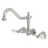 Heritage Two-Handle 3-Hole Wall Mount Roman Tub Faucet