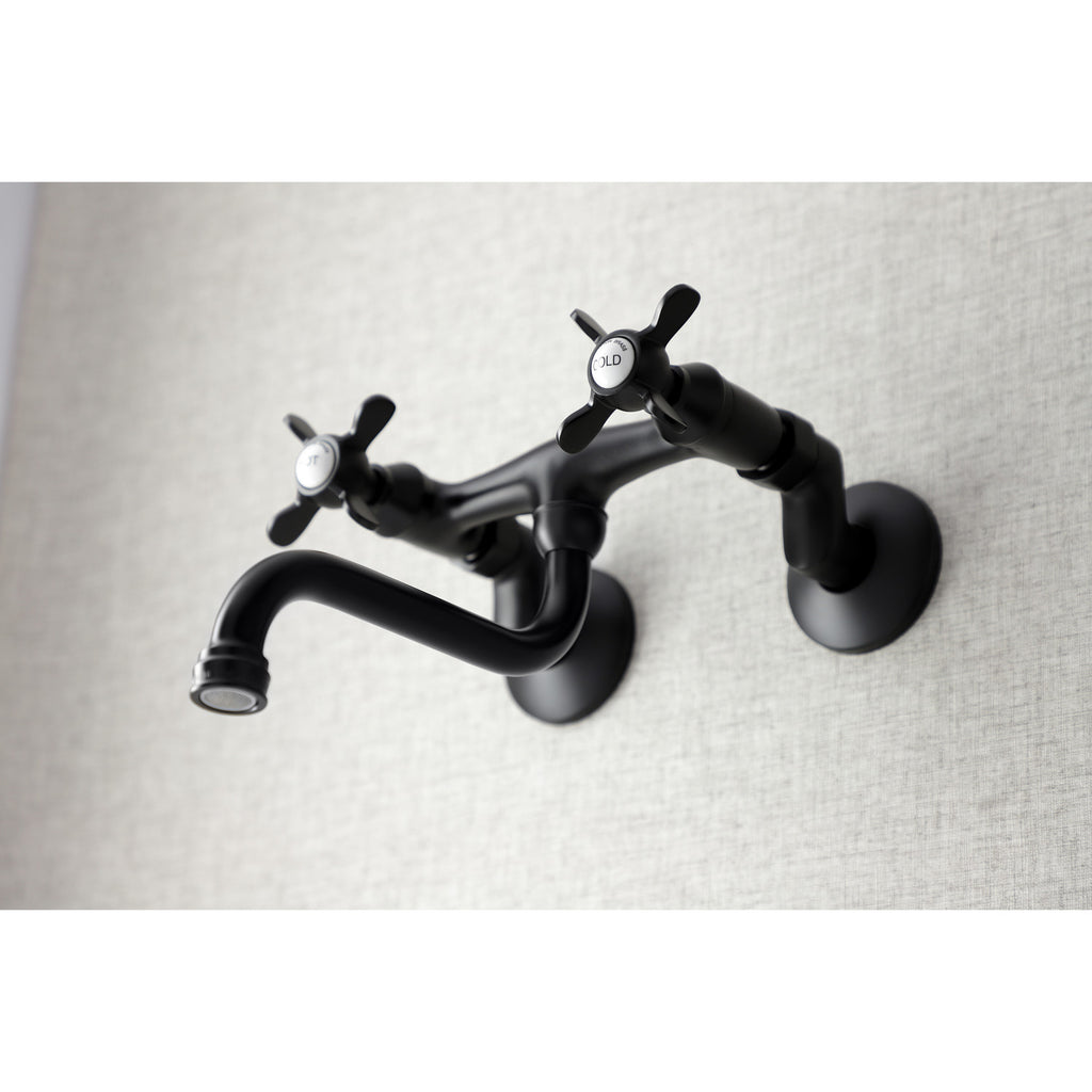 Essex Double-Handle 2-Hole Wall Mount Bathroom Faucet