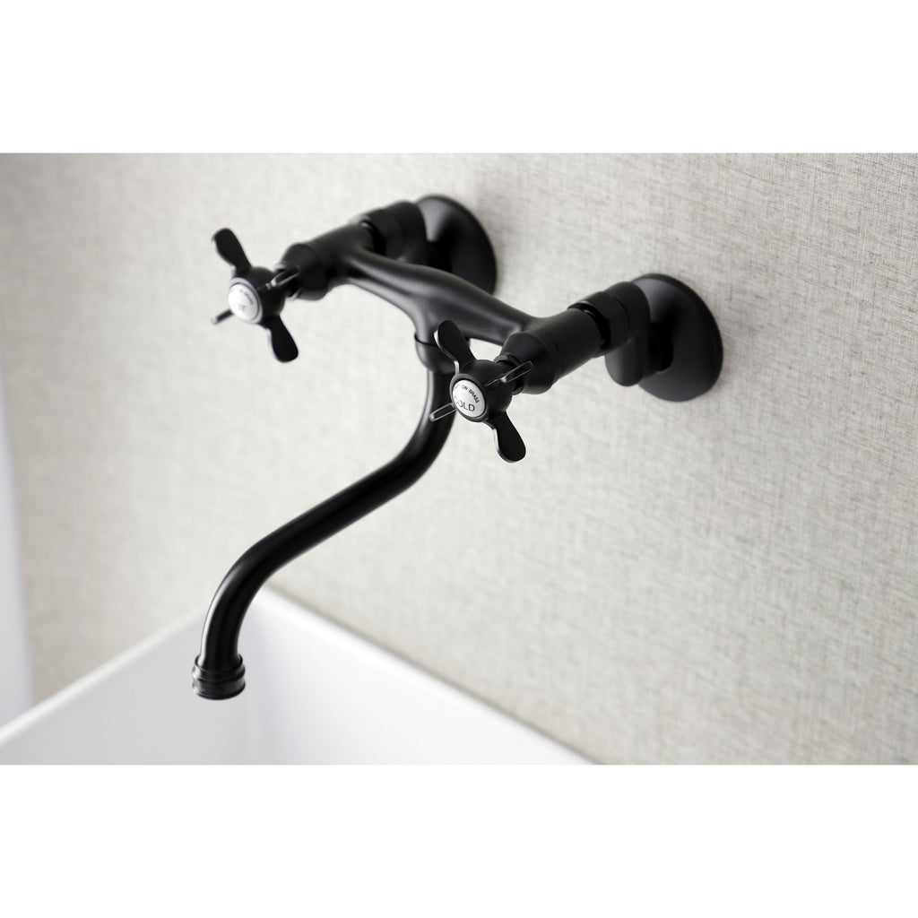 Essex Double-Handle 2-Hole Wall Mount Bathroom Faucet