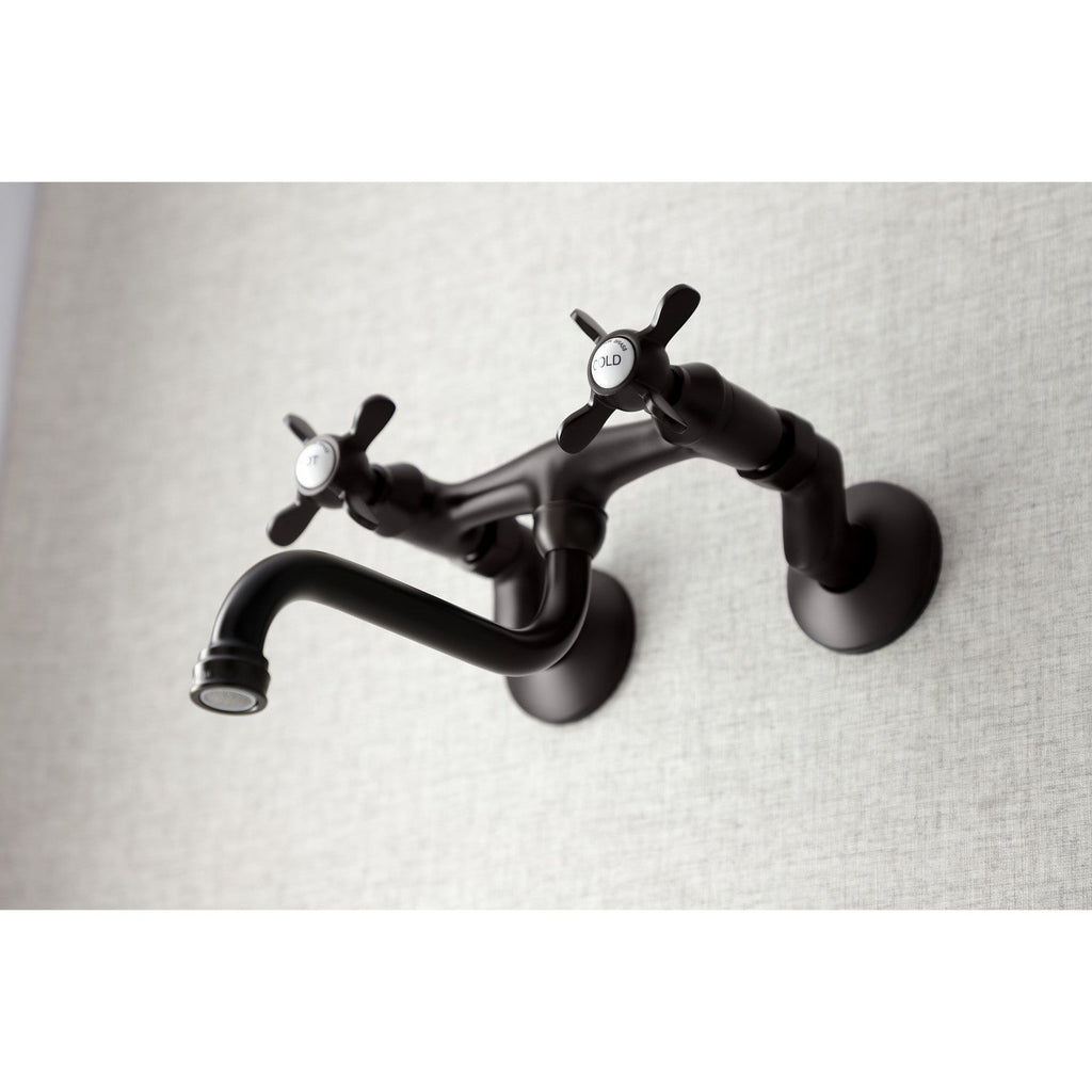 Essex Double-Handle 2-Hole Wall Mount Bathroom Faucet