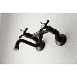 Essex Double-Handle 2-Hole Wall Mount Bathroom Faucet