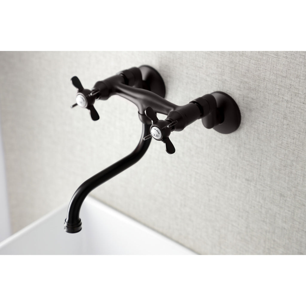 Essex Double-Handle 2-Hole Wall Mount Bathroom Faucet