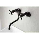 Essex Double-Handle 2-Hole Wall Mount Bathroom Faucet