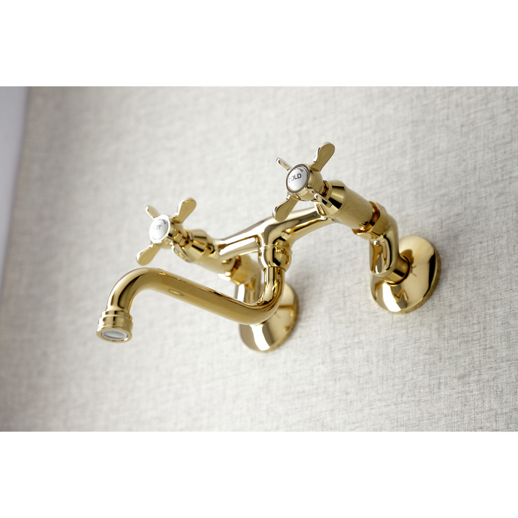 Essex Double-Handle 2-Hole Wall Mount Bathroom Faucet