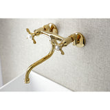 Essex Double-Handle 2-Hole Wall Mount Bathroom Faucet