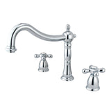 Heritage Two-Handle 3-Hole Deck Mount Roman Tub Faucet