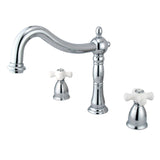 Heritage Two-Handle 3-Hole Deck Mount Roman Tub Faucet