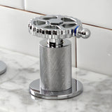 Fuller Two-Handle 3-Hole Deck Mount Widespread Bathroom Faucet with Push Pop-Up Drain