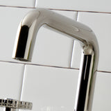 Fuller Two-Handle 3-Hole Deck Mount Widespread Bathroom Faucet with Push Pop-Up Drain