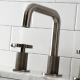 Fuller Two-Handle 3-Hole Deck Mount Widespread Bathroom Faucet with Push Pop-Up Drain