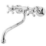 Kingston Two-Handle 2-Hole Wall Mount Bathroom Faucet