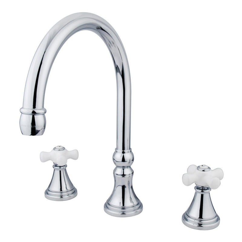 Roman Two-Handle 3-Hole Deck Mount Roman Tub Faucet