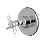 Single-Handle Three-Way Diverter Valve with Round Trim Kit
