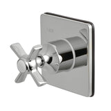 Single-Handle Three-Way Diverter Valve with Square Trim Kit