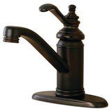 Templeton Single-Handle 1-Hole Deck Mount Bathroom Faucet with Push Pop-Up