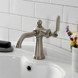 Knight Single-Handle 1-Hole Deck Mount Bathroom Faucet with Push Pop-Up