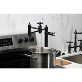 Restoration Two-Handle 1-Hole Deck Mount Pot Filler Faucet