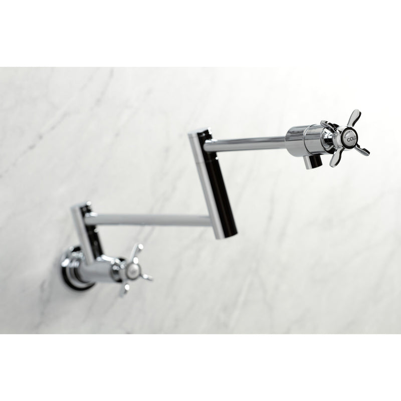 Essex Two-Handle 1-Hole Wall Mount Pot Filler Faucet