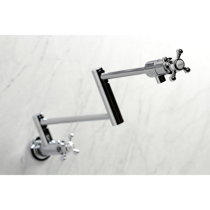 Metropolitan Two-Handle 1-Hole Wall Mount Pot Filler Faucet