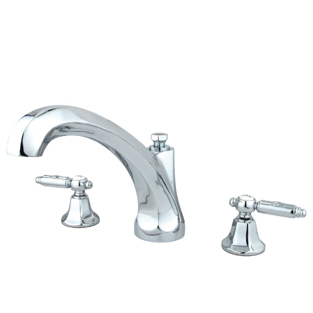 Georgian Two-Handle 3-Hole Deck Mount Roman Tub Faucet