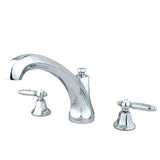 Georgian Two-Handle 3-Hole Deck Mount Roman Tub Faucet